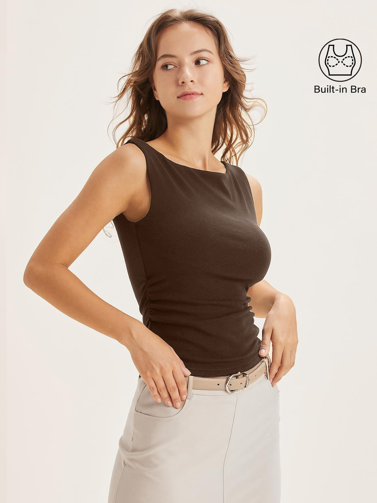 Boat Neck Bra Tank