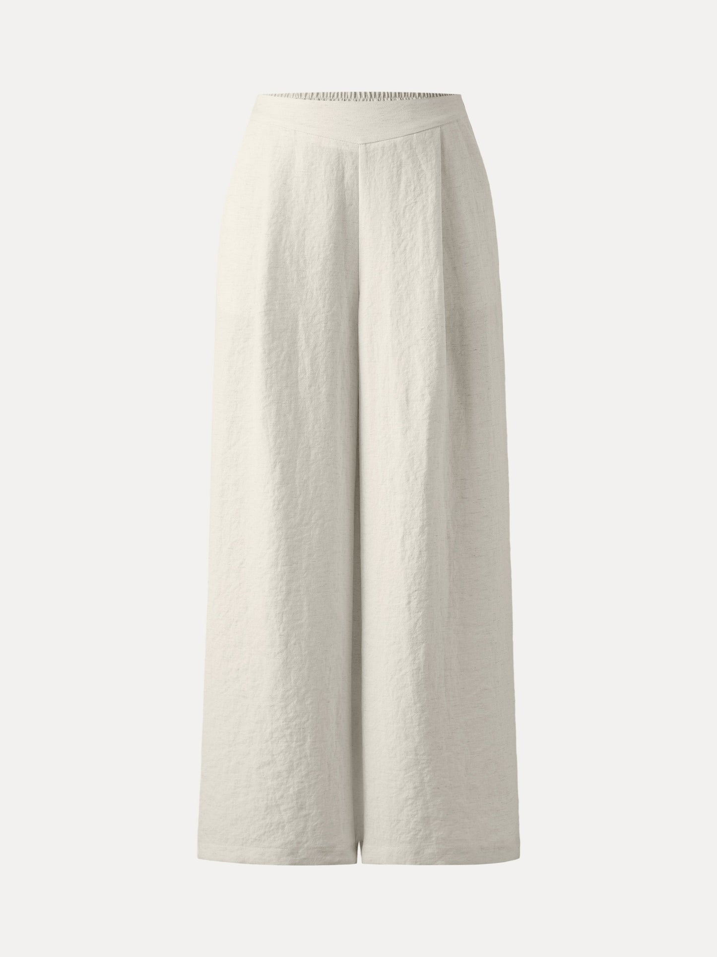 Breezy Linen Mid Rise Wide Leg Pant with Pockets