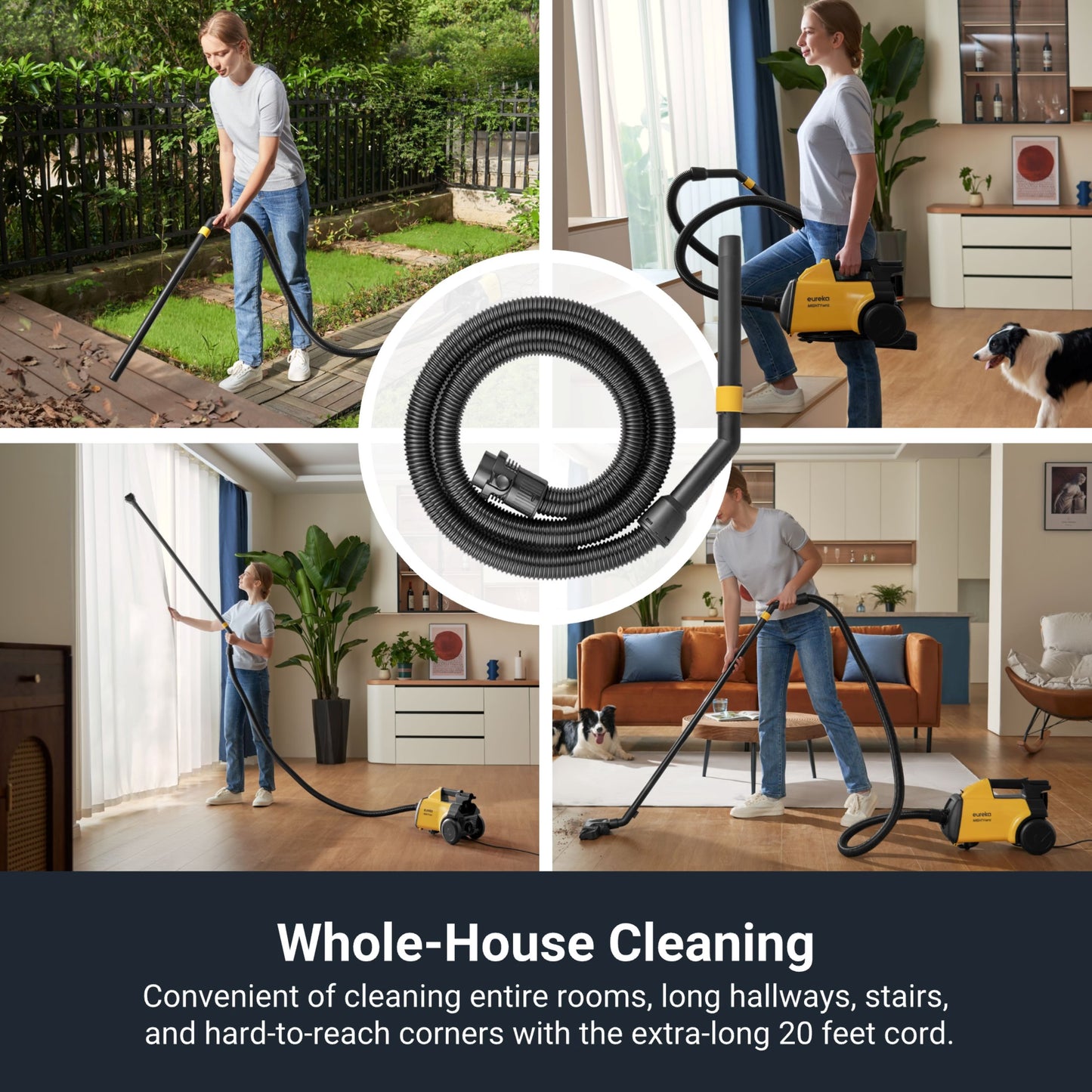 Eureka Mighty Mite Lightweight Bagged Canister Vacuum Cleaner - Fast Shipping