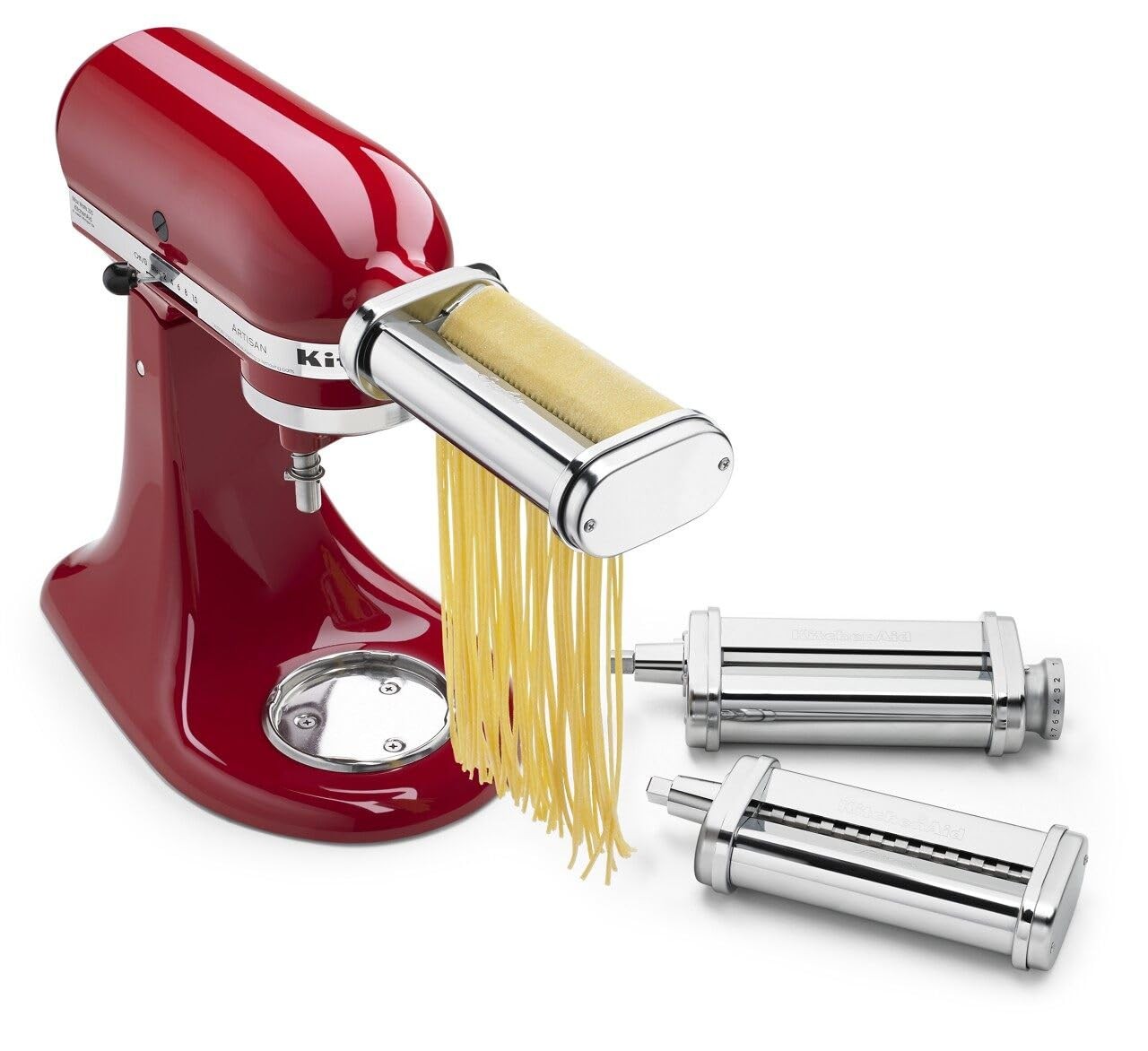 KitchenAid 3-Piece Pasta Roller & Cutter Set, Metal Attachment for Stand Mixer