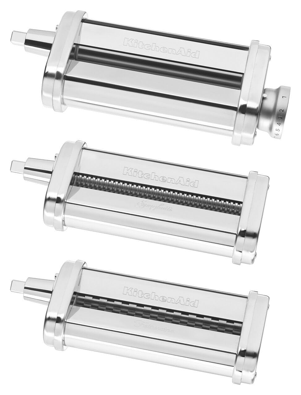 KitchenAid 3-Piece Pasta Roller & Cutter Set, Metal Attachment for Stand Mixer