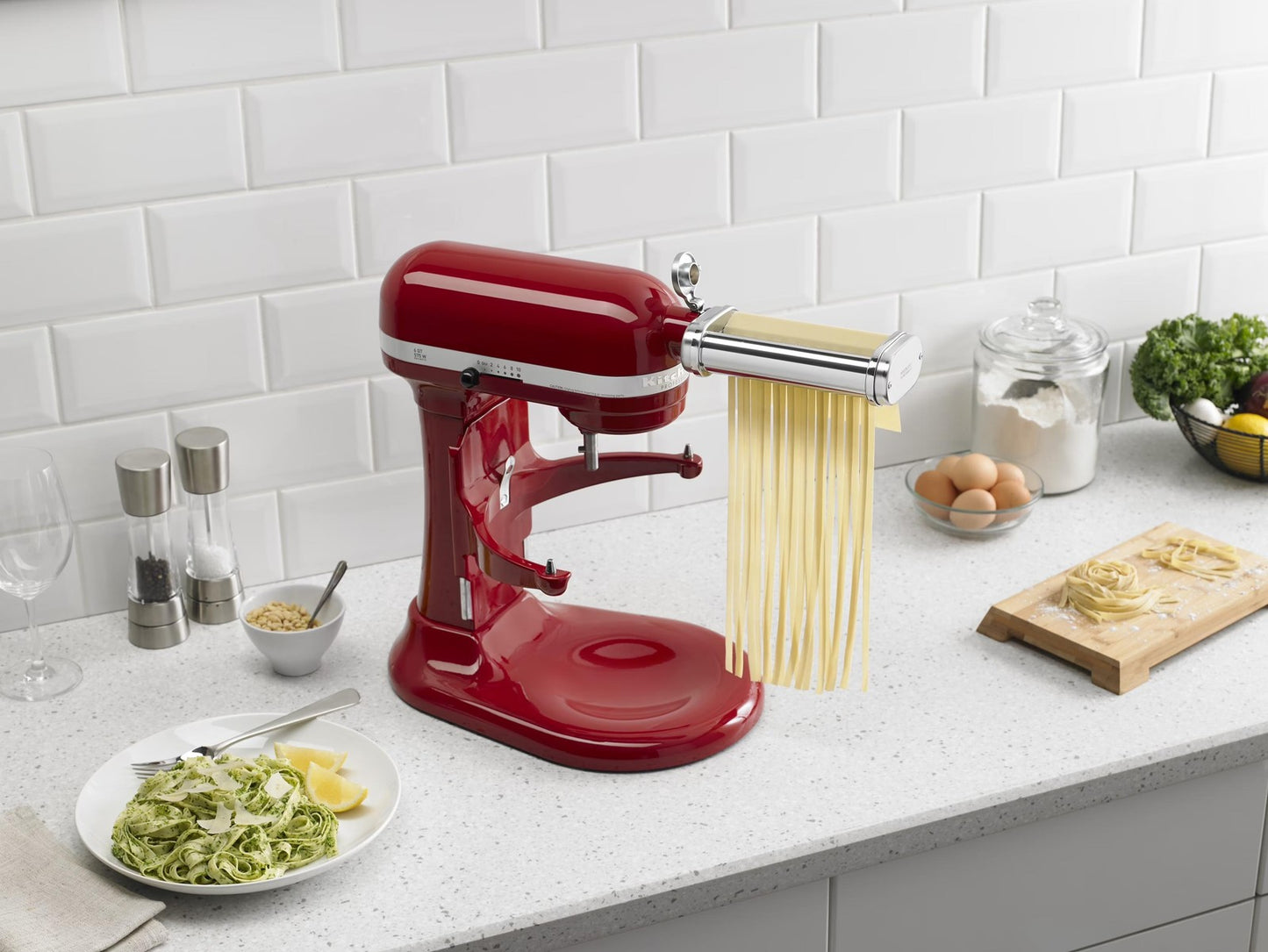 KitchenAid 3-Piece Pasta Roller & Cutter Set, Metal Attachment for Stand Mixer