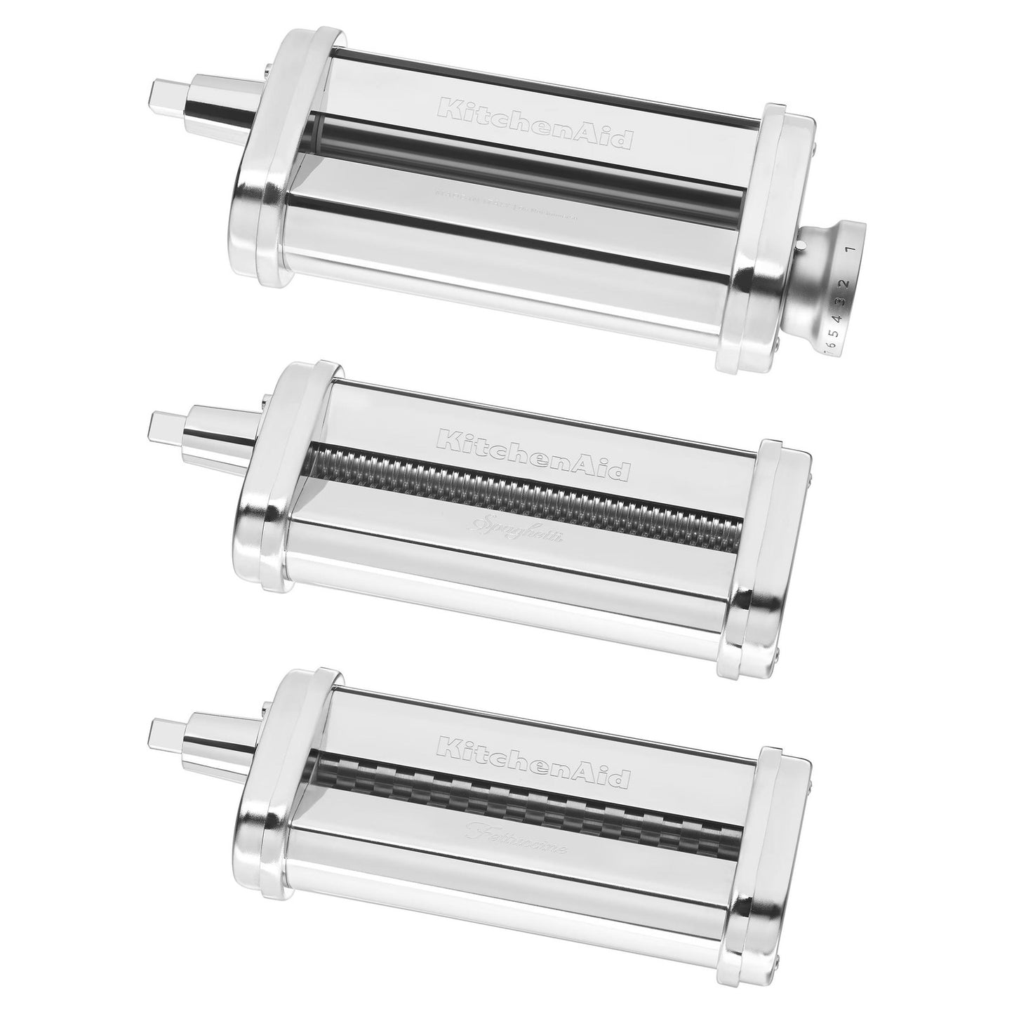 KitchenAid 3-Piece Pasta Roller & Cutter Set, Metal Attachment for Stand Mixer