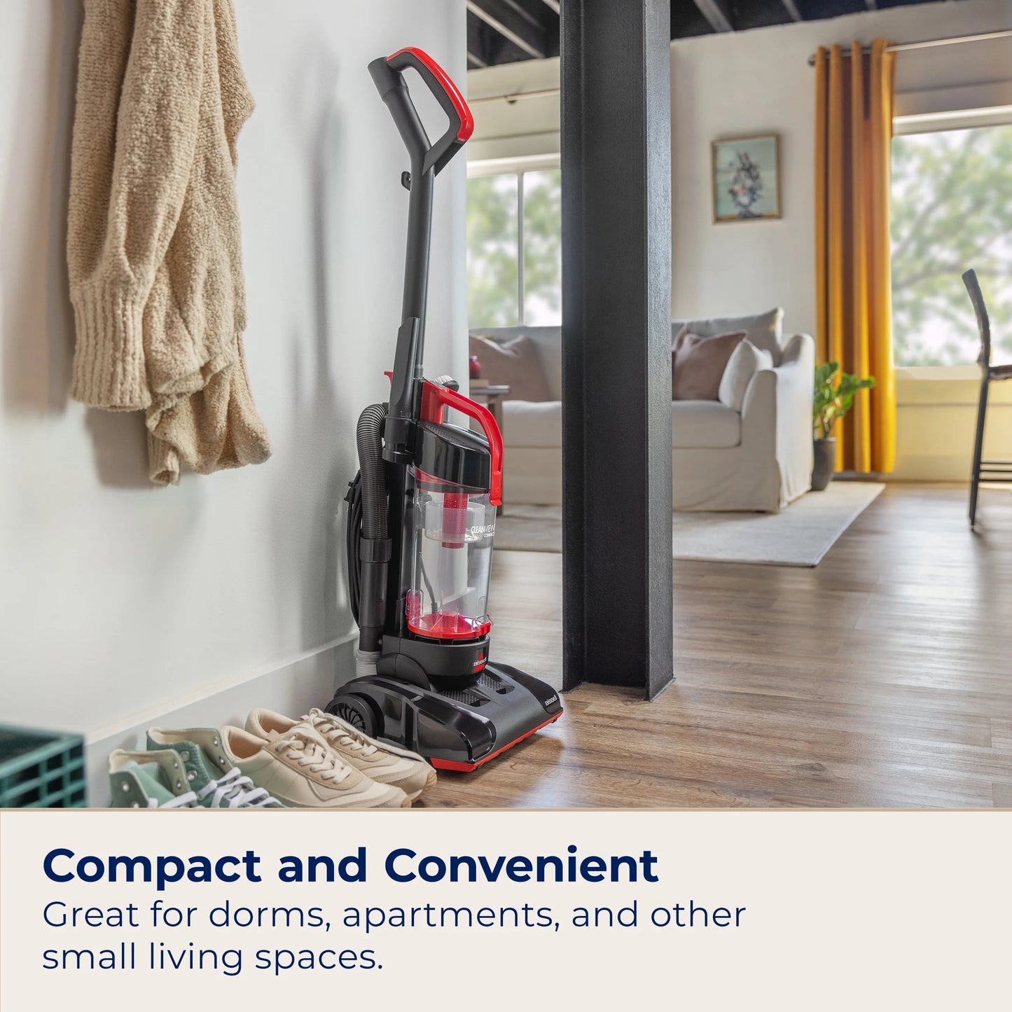 BISSELL CleanView Compact Upright Vacuum 3508 Red Bagless