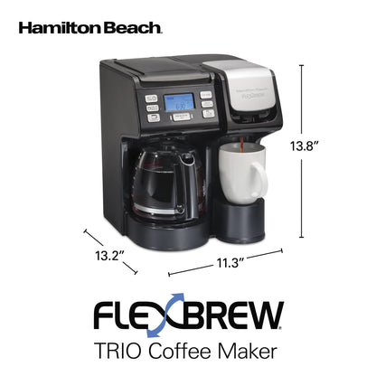 Hamilton Beach FlexBrew Trio Coffee Maker 49902 56 oz Single Serve