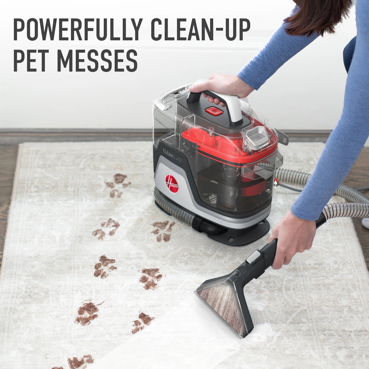 Hoover CleanSlate FH14010 Portable Spot Cleaner Carpet Upholstery Stairs