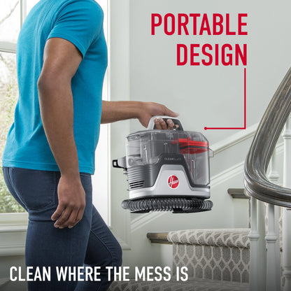 Hoover CleanSlate FH14010 Portable Spot Cleaner Carpet Upholstery Stairs
